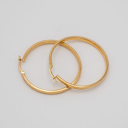Flat Golden Earring 14kt