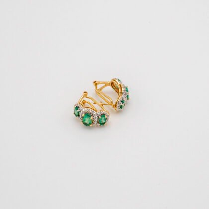 Pendiente de Oro y Diamantes de 18kt