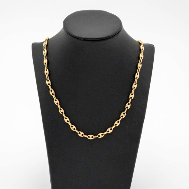 Cadena de 18kt eslabon gucci medida 59,5cm